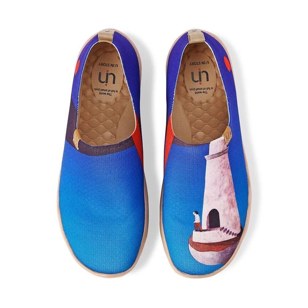 UIN Men's Shoes Slip On Casual Knit Loafers Comfort Sneaker (BEACON FOR YOU)